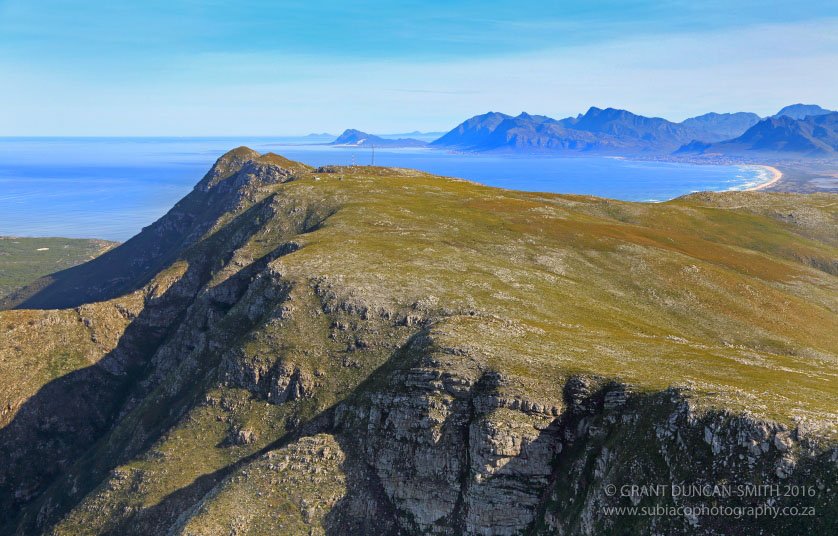 Aerial View Kleinmond/Hermanus Mountains