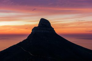 Lions Head Sunset from Photo Tour Hike. Cape Town Photo Tours