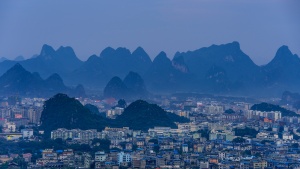 Guilin City in Karst Mountains. China Photo Tour